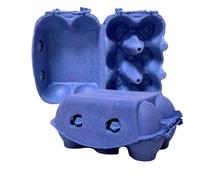 Ingbertson Scatole per uova, senza stampa (115, per 6 uova, blu)