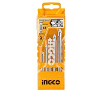 Ingco Set 5 punte per vetro e piastrelle AKD7058 – 4mm 5mm 6mm 8mm 10mm