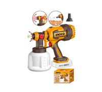 INGCO - Aerografo a Batteria 20V CSGLI2004 | Solo Corpo | 800 ml/min | Serbatoio