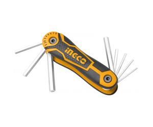 INGCO Assortimento di 8 Chiavi Esagonali Pocket