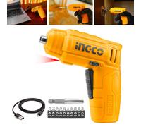 Ingco Avvitatore a Batteria 4 V Mini Cacciavite Elettrico Cordless con cavo Usb