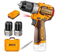 Ingco Cdli16682 Trapano Avvitatore a Batteria 16 V 60 Nm Brushless con 2 Batterie in Valigetta