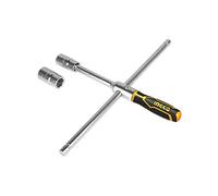 Ingco- Chiave A Croce con 4 Chiavi a Bussola: 17mm, 19mm, 21mm, 23mm