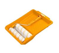 Ingco Hktcb042306 Set 2 Rulli con MaIngco Hktcb042306 Set 2 Rulli con manico e Vaschetta per Imbiancare Pitturare Dipingere Ridipingerenico e Vaschetta per Pitturare