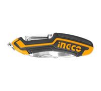 Ingco Hmfk8108 Coltellino Tascabile Multiuso 10 Funzioni Coltello Multifunzione Apriscatole Cacciavite A Croce Apribottiglie Forbici Cacciavite A Taglio Cavatappi Pulizia lima Unghie Lima
