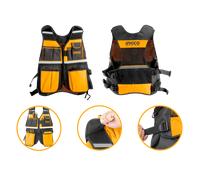 INGCO HTVT0901 Gilet da lavoro 7 Tasche porta attrezzi utensili portattrezzi