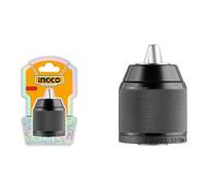 Ingco KC13201 Mandrino Autoserrante 13 Mm in Metallo per Trapani e Avvitatori Fino a 60 Nm