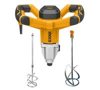 Ingco Miscelatore Agitatore 1400W M14 Malta colla pittura 2 fruste da 12 e 16 CM