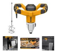Ingco Miscelatore MX214008 1400W M14 per malta colla pittura 2 fruste 12/16 cm garanzia 2 anni