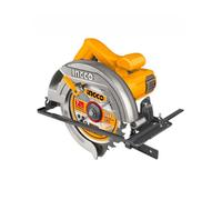 INGCO Sega circolare, 1400 W | 4800 rpm, profondità di taglio regolabile/sega a filo con lama da 185 mm per decorazione domestica o lavorazione del legno