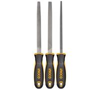 Lime raspe per acciaio ferro e metalli 3 pz. da 320 mm. T 12 professionali INGCO