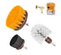 Ingco Set 3 spazzole spazzola rotante per trapano pulizia ceramica fughe griglie