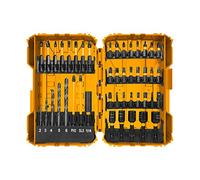 INGCO Set di punte per cacciavite a percussione 45 pezzi in custodia con punte per trapano HSS, dadi magnetici, supporto per punte per cacciavite AKDL24502