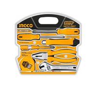 Ingco set kit utensili manuali 7 pezzi cacciavite pinza e metro HKTH10807