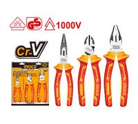 Pinza isolate 1000V INGCO kit 3 pz pinze + spelafili 6" + Cercafase + Valigetta