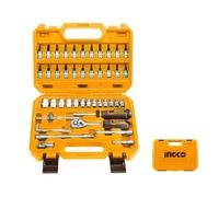 INGCO - Set Valigetta 46 pz Bussole 1/4" HKTS14462 | Cr-V 50BV30 | Cricchetto 72