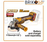 INGCO - Smerigliatrice Angolare Brushless 115mm CAGLI27153E | 20V 1000W | 3 Velo