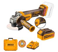 INGCO - Smerigliatrice Angolare Brushless CAGLI2111561E | 20V | 115mm | Batteria