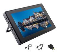Ingcool 7 pollici Monitor per Raspberry Pi, 1024x600 HDMI LCD IPS Schermo Capacitivo Touch Screen Display con Custodia, Compatibile con Raspberry Pi 4B/3B +/3B/Zero, Supporto Windows 7 8 10