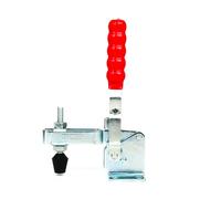 INGDAUM® Morsetto a leva a ginocchiera 4 pezzi GH-12265, verticale, forza di tenuta 340 kg (4, GH-12265)