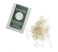 Inge-glas 1900-01 - Ganci Dorati a S per Palline Decorative, Dimensione 4 cm, Scatola da 100 Pezzi