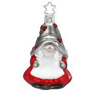 Inge-glas - Decorazione per albero di Natale, gnomo, folletto, nano, agnita, vetro soffiato a bocca, dimensioni: 8,5 cm