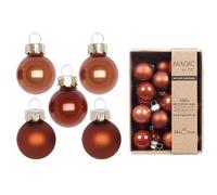 Inge-glas Mini Palline di Natale in Vetro, 2 cm, 25 Pezzi, Opache e Lucide, Decorazioni per Albero di Natale