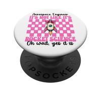 Ingegnere aerospaziale Non è come se fosse Rocket Science Girl PopSockets PopGrip Adesivo