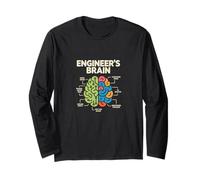 Ingegnere Cervello Divertente Ingegneria Umorismo Problem Solver Maglia a Manica
