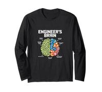 Ingegnere Cervello Divertente Ingegneria Umorismo Problem Solver Maglia a Manica