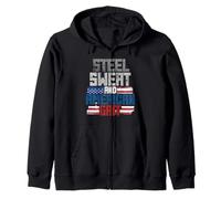Ingegnere dell'Esercito Steel Sweat And American Grit Felpa con Cappuccio