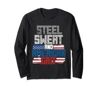 Ingegnere dell'Esercito Steel Sweat And American Grit Maglia a Manica
