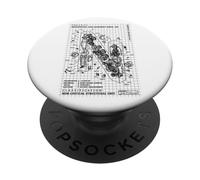 Ingegnere Ingegnere Monogramma Capitale Iniziale Lettera N Nome PopSockets PopGrip Adesivo