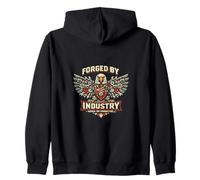 Ingegnere Meccanico forgiato da Industry Eagle Design Felpa con Cappuccio