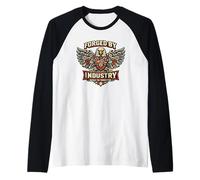 Ingegnere Meccanico forgiato da Industry Eagle Design Maglia con Maniche Raglan