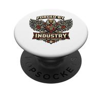 Ingegnere meccanico forgiato da Industry Eagle Design PopSockets PopGrip Adesivo