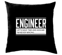 Ingegnere, Non Sbaglio Mai - Cuscino - Divertente Ingegneria Scienza
