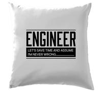 Ingegnere, Non Sbaglio Mai - Cuscino - Divertente Ingegneria Scienza