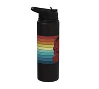 Ingegnere nucleare di energia centrale nucleare retrò uranio Stainless Steel Insulated Water Bottle
