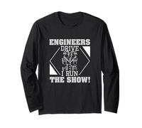 Ingegneri Guidano I Run The Show A Train Conductor Train Crew Maglia a Manica