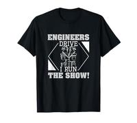Ingegneri Guidano I Run The Show A Train Conductor Train Crew Maglietta