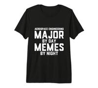 Ingegneria aerospaziale Major By Day Memes By Night Astronauts Maglietta Premium