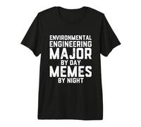 Ingegneria Ambientale Major Day Memes Night Ecologico Maglietta Premium