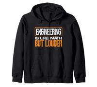 Ingegneria Come la Matematica ma più Forte Ingegnere Divertente Felpa con Cappuccio