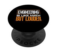 Ingegneria come la matematica ma più forte ingegnere divertente PopSockets PopGrip Adesivo
