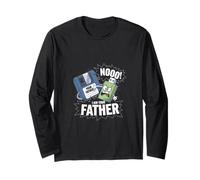 Ingegneria informatica I uomo Padre & Figlio Floppy Disk Maglia a Manica