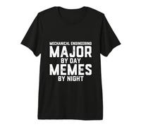 Ingegneria Meccanica Major By Day Memes By Night Engineer Maglietta Premium