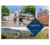Ingelheim - Rotweinstadt am Rhein (Tischkalender 2026 DIN A5 quer), CALVENDO Monatskalender: Schon Karl der Große war von der Rotweinstadt Ingelheim fasziniert und ließ eine Kaiserpfalz errichten.