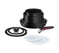 Ingenio IH - Set di pentole da cucina, 9 pezzi, colore nero Unlimited Tefal - Tiosi fornelli + induzione - L3889992