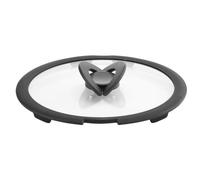 Ingenio Induction Coperchio in Vetro e Silicone Nero e Trasparente 28 cm Single